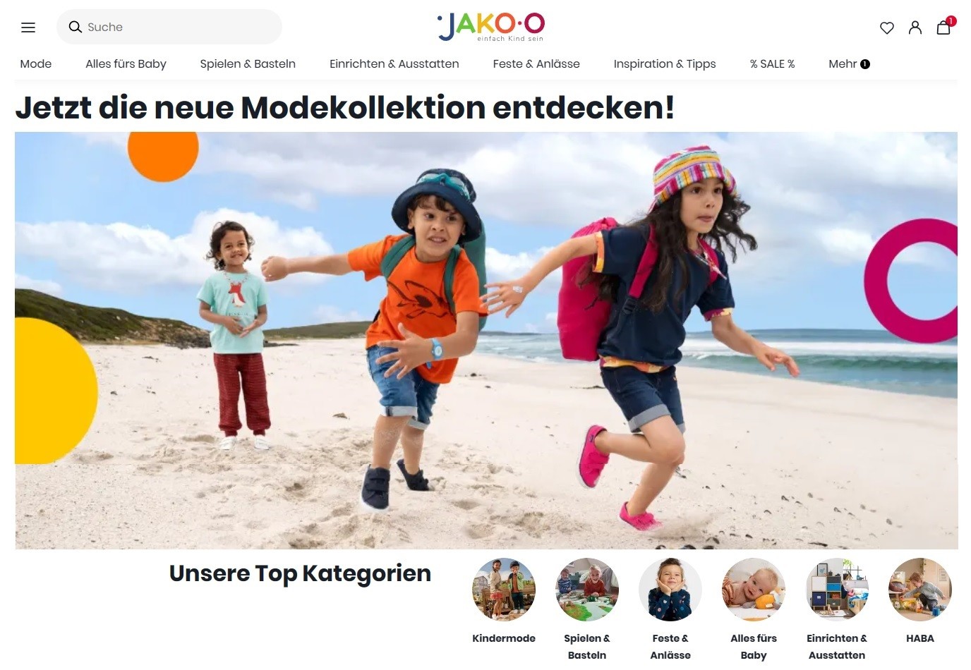 JAKO-O Startseite